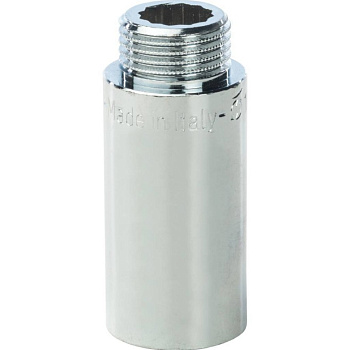 Удлинитель 1/2*50 внутренняя/наружная резьба хром STOUT